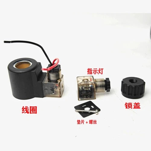 For Excavator Wood Grabber 12V/24V Hydraulic Double Head Solenoid Diverter Valve