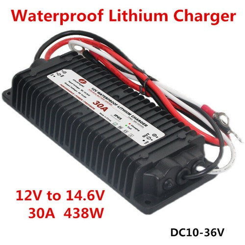 DC10-36V To 14.6V 30A 438W Waterproof Battery Charger RV Charger