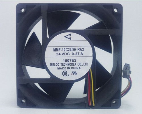 Mitsubishi MMF-12C24DH-RA2 DC24V 0.27A 12CM 12038 3-pin double ball inverter