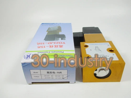 1PC  2-Position 3-Way High Pressure Solenoid Valve DC24V/AC220V YO23JD-15P2