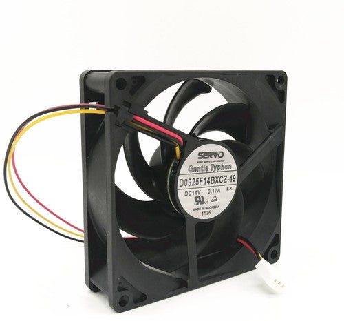 SERVO GentleTyphoon D0925F14BXCZ-49 9CM 14V 0.17A 3-pin cooling fan