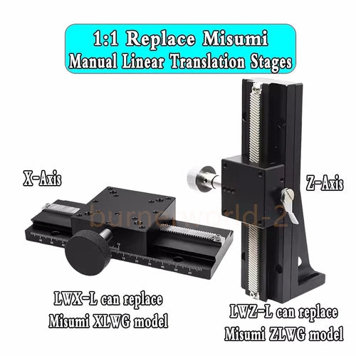 X/Z/XZ Axis Manual Dovetail Groove Slide Table Linear Stage Platform Long Stroke