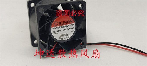 1 PCS SUNON Fan PF40281B1-000C-A99 DC12V 6.60W 4028 4CM 2 wire Cooling Fan