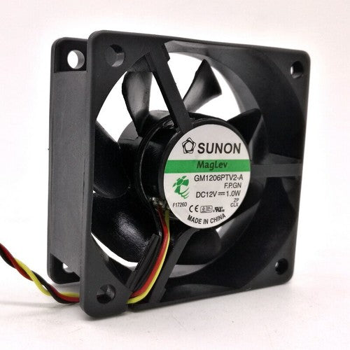 For Sunon GM1206PTV2-A 6025 DC12V 1.0W 6CM silence Maglev 3lines cooling fan