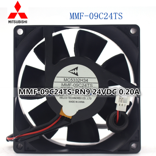 Mitsubishi driver fan MC5332H34 MMF-09C24TS-RN9 24VDC 0.20A 3-pin 9225
