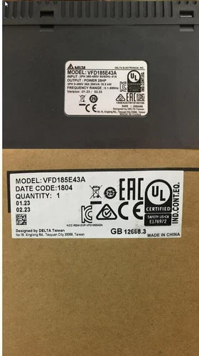 1PC  Delta VFD185E43A Inverter 380V 18.5KW Free delivery