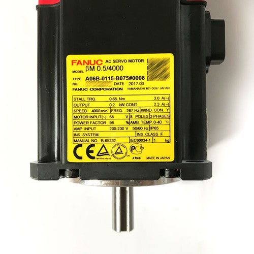 For FANUC A06B-0115-B075#0008  servo motor Free Shipping
