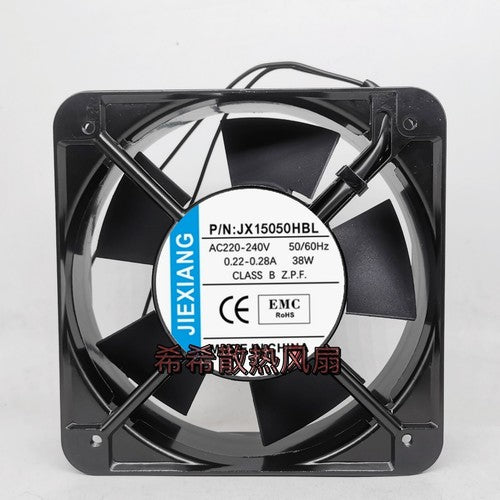 1 pcs JIEXIANG Fan P/N: JX15050HBL AC220V 15050 15cm 2 Wire cooling fan