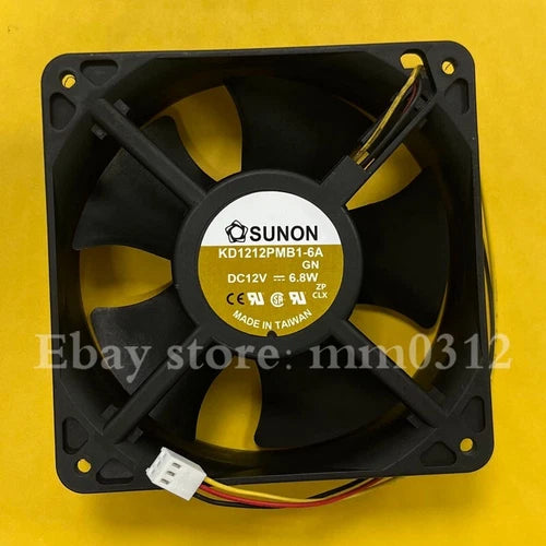 1X  3-Wire Dual Ball Cooling Fan  KD1212PMB1-6A 12038 DC12V 6.8W