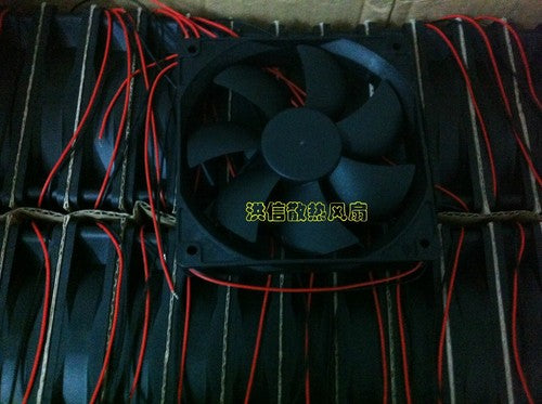 1 PCS RUNDA Fan RD12025B12H DC 12V 0.60A 120*25mm 2 Wire Double ball