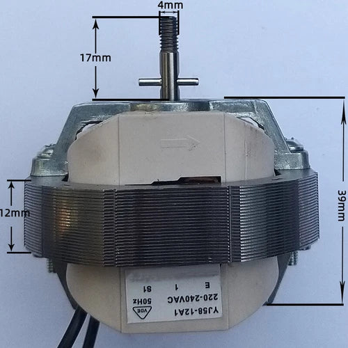 Ventilator Warmer Heater Fan AC Shaded Pole Motor CCW CW YJ58-12/16/20 220V 50Hz