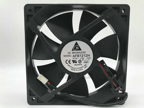 1 pcs DELTA Fan AFB1212H DC12V 0.35A 12025 12cm 2 Pin cooling fan