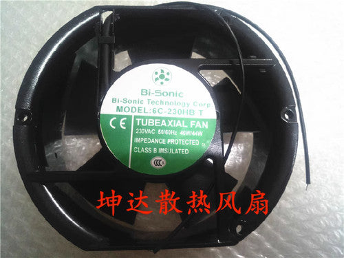 1 PCS Bi-sonic Fan 6C-230HBT AC 230V 17251 17cm 2 wire cooling fan