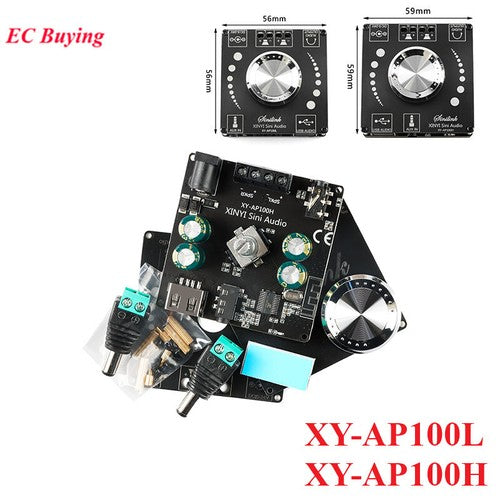 AP100L AP100H 100W Power Stereo Amplifier Board Bluetooth 5.0 AUX Digital Amp