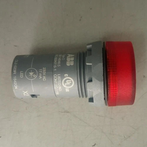 10pc  Red button indicator CL2-523R 230V