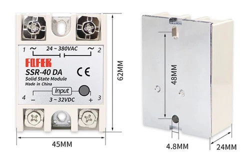 1pcs For  SSR-25DA 25A DC control AC solid state relay