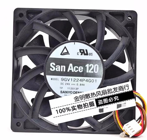 1 pcs speed regulation violent cooling fan 12CM 9GV1224P4G01 24V 0.84A