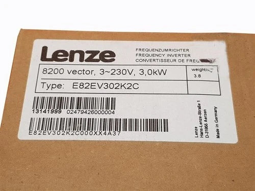E82EV302K2C  LENZE E82EV302_2C Inverter 8200 vector 3.0kW E82EV302-2C