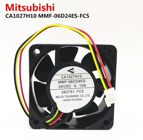 Mitsubishi inverter cooling fan CA1027H10 MMF-06D24ES-FC5 DC24V 0.10A 6025