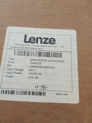E84AVBDE2512SX0 IPCS  Sealed Lenze Servo Drives E84AVBDE2512SX0