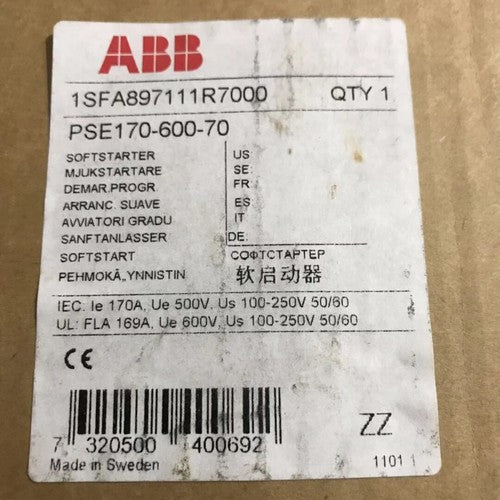 One  Abb soft starter PSE170-600-70 in box Free shipping