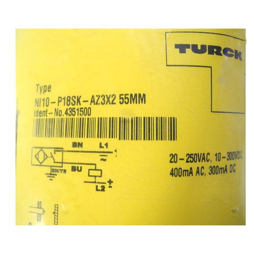 TURCK NI10-G18SK-AZ3X2 55MM 4331500 Inductive sensor