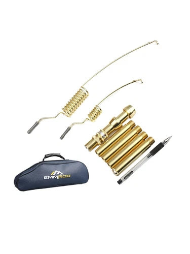 1PC  FIT FOR stainless steel portable short fishing rod FB-2 gold