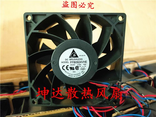 1 PCS Delta Fan FFB0924VHE-R00 DC 24V 0.42A 9038 9cm 3 wire cooling Fan