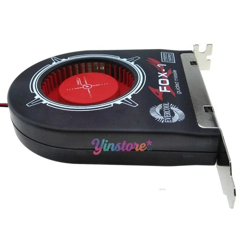 1x 42CFM PCI Slot Fan PC System Heat Air Exhaust Cooling 4-pin Power 12V 2200rpm