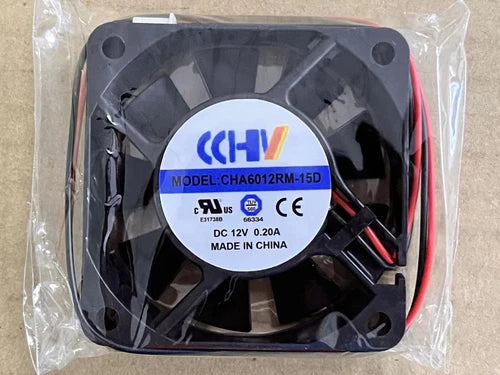 1X  2-wire chassis inverter cooling fan CHA6012RM-15D 12V 0.20A 60*60*15mm