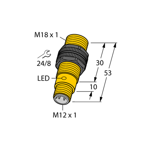 For TURCK NI8-S18-AN6X-H1141 46527 Inductive sensor NPN