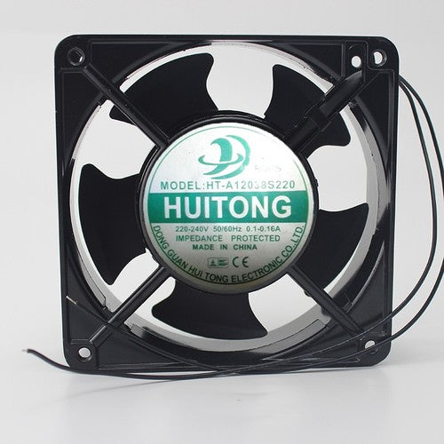 1 PCS HUITONG AXIAL FAN HT-A12038S220 AC 220-240V 12038 12CM 2 Wire