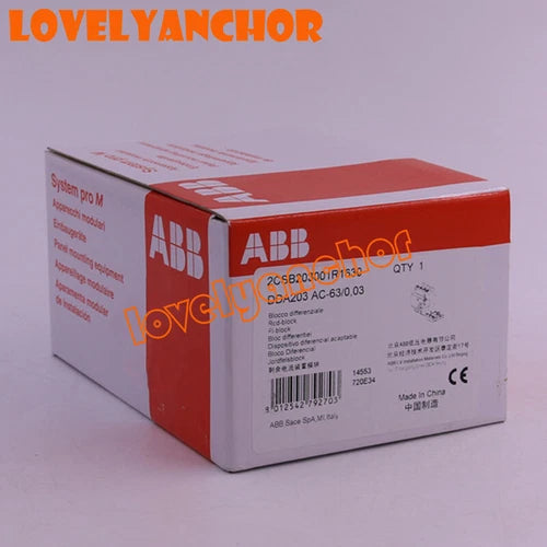 1PC   for MCBs S200 series DDA203 AC-63/0,03 - RCD Block 2CSB203001R1630