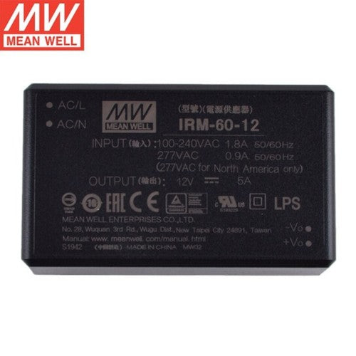 MEAN WELL IRM-60 switching power supply 5V12V/15/24V pin type 60W AC-DC module