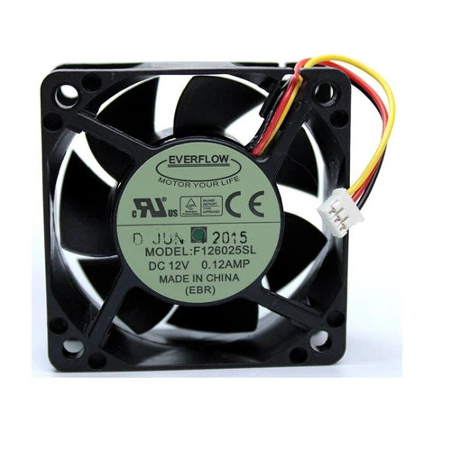 1PC  0.12AMP PWM 6CM 6025 Main Box CPU Cooling Fan 3-wire F126025SL DC12V