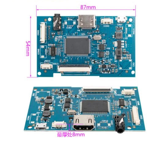 display secondary screen expansion HDMI audio board driver board 5V LVDS TTL RGB