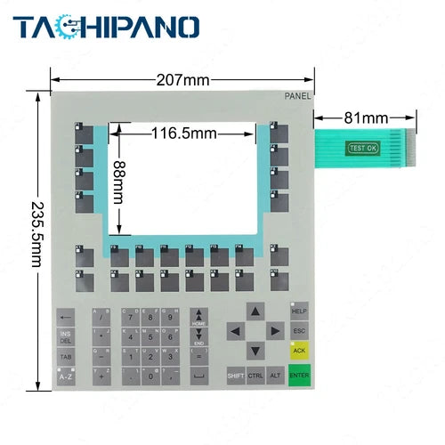Plastic Cover for 6AV6 542-0BB15-2AX0 OP170B with Keyboard 6AV6542-0BB15-2AX0