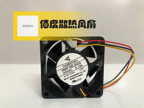 1 PCS MELCO Fan CA2607H01 MMF-06L24SS CX1 DC 24V 6025 6CM 3 pin Cooling fan