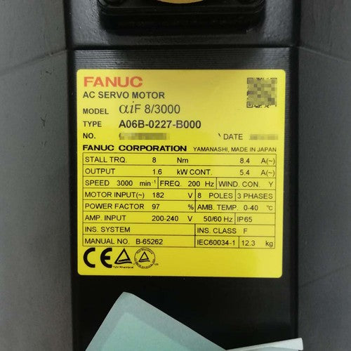 For FANUC A06B-0227-B000  servo motor Free Shipping