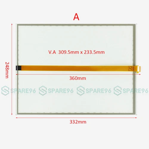 1PC Touch screen panel glass for  5AP880-1505-00 5AP880.1505-00