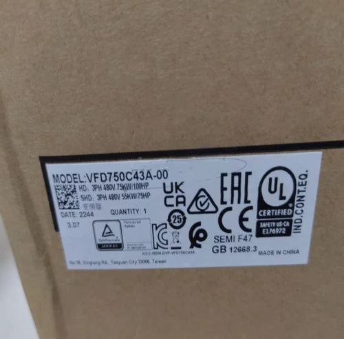 1PC  Delta VFD750C43A-00 VFD Inverter Free delivery