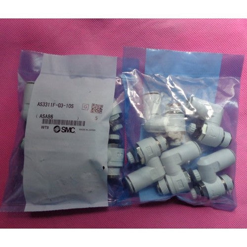 5PC  SMC AS3311F-03-10S Speed control throttle valve Free shipping
