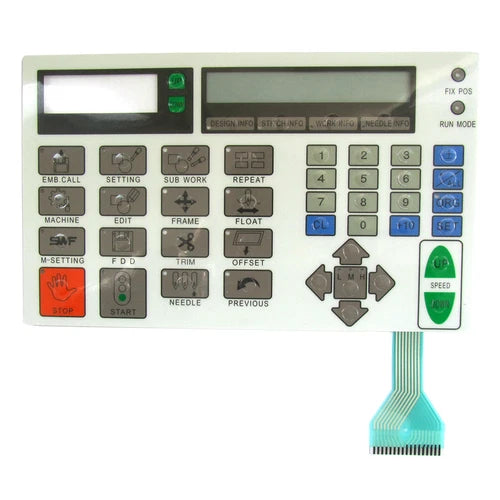 1PCS  For   T1201 embroidery machines Keyboard Panel Keypad Membrane Switch