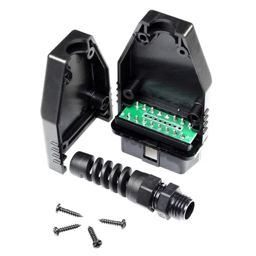 1X OBD II Diagnostic Connector for Car Obd2 PLUG, CHASSIS with PCB,