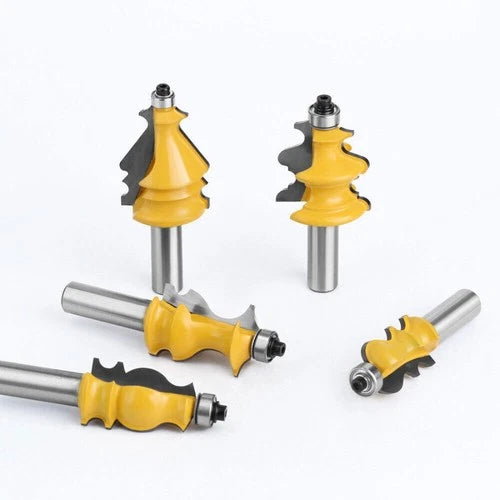 Shank Architectural Molding Router Bit Profile Edge Cutter Set 1/4" 1/2" 8mm