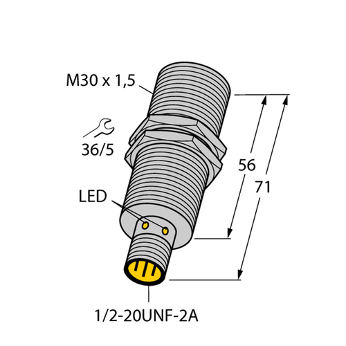 For TURCK BI10U-G30-ADZ30X2-B3131 4281613 Inductive sensor