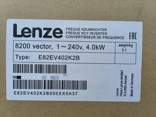 1 PC E82EV402k2B  LENZE E82EV402_2B Inverter 8200 vector 4.0kW E82EV402-2B