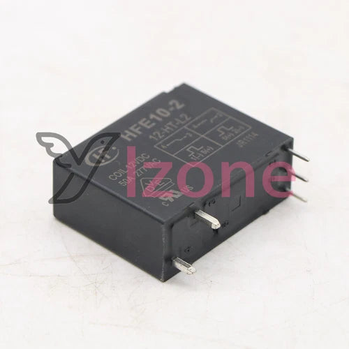 10pcs  magnetic latching relay components 5pins 12V HFE10-2-12-HT-L2 50A