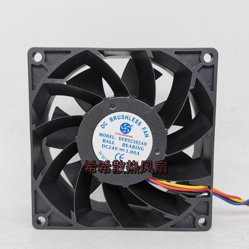 1 PCS COOLINGFAN Fan DFB923824H DC24V 1.00A 9238 9cm 4-wire cooling fan