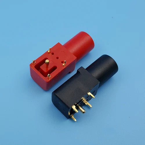 10Pcs PCB Socket Connector Right Angle Gold-Plated 4mm Safety Banana Female Jack